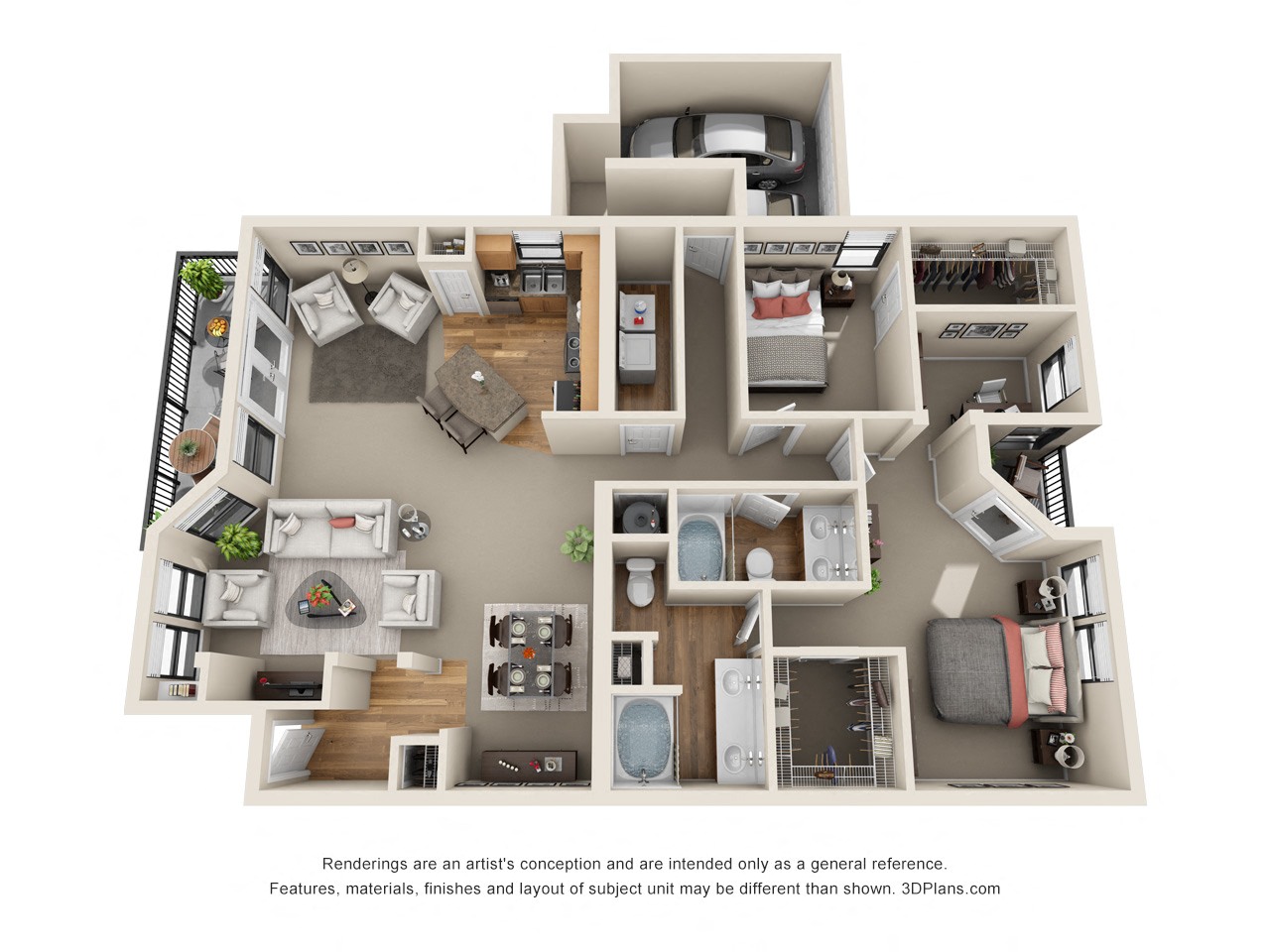 Hollyberry - B4 Floor Plan at The Verandah, Austin, TX